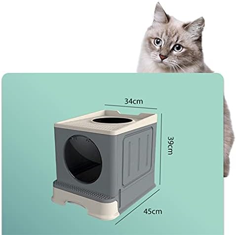 GPPZM veliki toaletni krevet za kućne ljubimce protiv zatvorene mačke kutija za otpatke mačke pladanj za pse sa Scoop čistom toaletnom kućnom plastičnom kutijom za pijesak