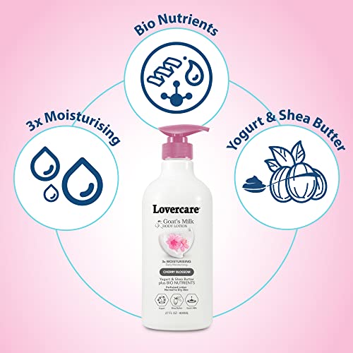 Lovercare Combo kozje mlijeko hidratantna krema za pranje tijela Cherry Blossom 40.7 fl oz & Lovercare