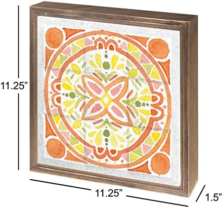 Citrus Tile i, Joyride Home Decor, Joyride home dekor uokvirena drvena ploča, 11.25 x11.25 umjetnički