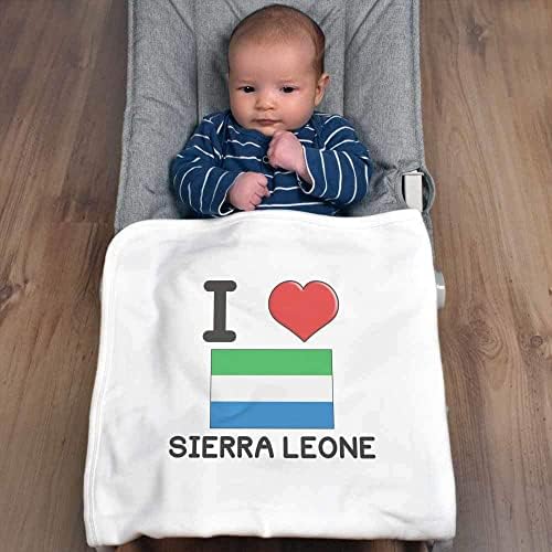 Azeeda 'Volim Sierra Leone' Pamuk Baby Bobet / Shawl