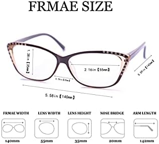 Naočare za čitanje genetskog vida za žene blokiranje plavog svjetla, modni čitači šarki sa oprugama, lagane naočare protiv odsjaja