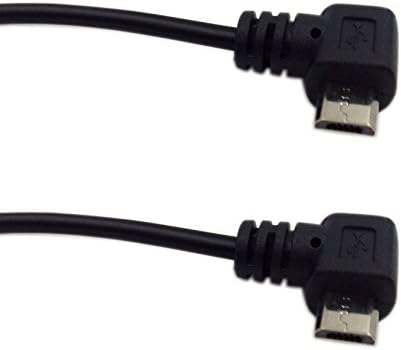 Micro USB 1 do 2 y razdjelni kabel, Qaoquda 90 stupnjeva desni kut Micro USB 2 muški do ženskog