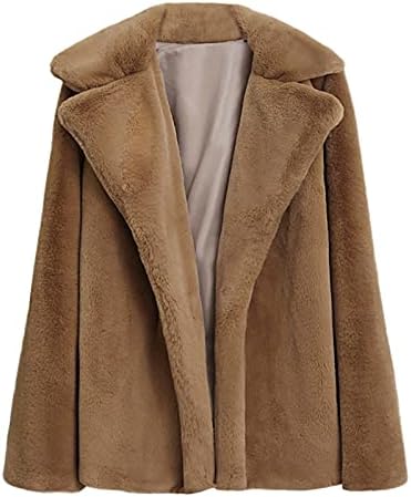 Ženska jakna Elegantni plišani kaput zima zgušnjava topla odjeća Čvrsta lagana kaputa Outercoat