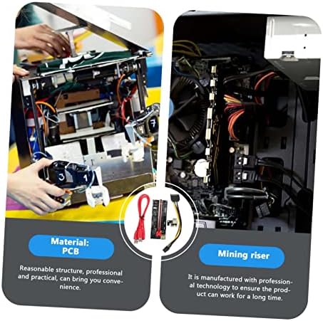 Solustre 1 Set PCIe Riser Kabelski adapter GPU produžni kabl Najbolji GPU Rezerviši GPU Extender Rudary