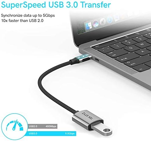 TEK STYZ USB-C USB 3.0 Adapter Radovi za Xiaomi RedMi PRO OTG Type-C / PD muški USB 3.0 ženski pretvarač.