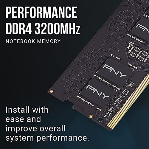 Performance za PNY 8GB DDR4 DRAM 3200MHz CL22 1.2V prijenosnik / laptop računar Memorijski komplet