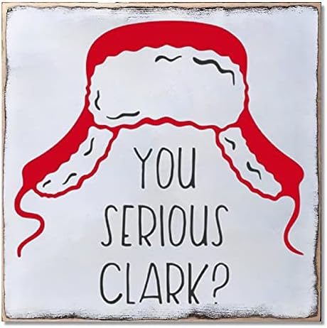 Aihesui Wood znak Viseći kućni zidni ukras You Ozbiljni Clark Božićna limenska ploča za dnevnu