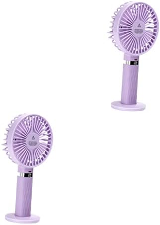 Solustre Prijenosni ventilator 2pcs Prijenosne aktivnosti Ruburpla Purple Purple Outdoor Osobni mini aktivnosti