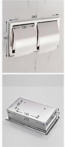Držač toaletnog rola od nehrđajućeg čelika, u zidnoj LOO nosač rola na zid hoteli WC-ovi za toalet