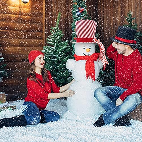 Božićna stabla šešir Jedinstveni, sklopivi topper stabla ukrase naglasak crvene bijele tkanine Top hat w / zvonik, dekoracija za odmor, ukras božićnog drva dekor