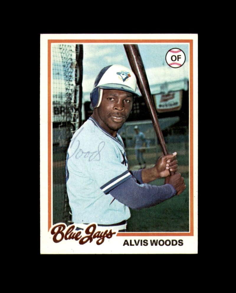 Alvis Woods potpisao je 1978. Topps Toronto Blue Jays Autogram