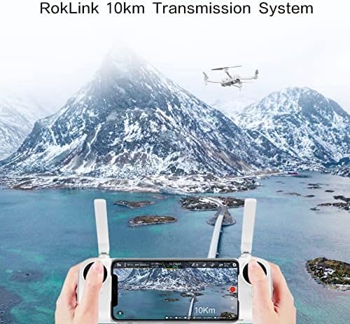 FIMI X8SE 2022 V2 Drone sa kamerom za odrasle, GPS 4K sklopivi RC Quadcopter, 35-min let vremena, 10km
