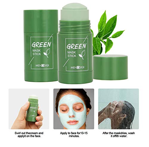 Maska od glinenog štapa za čišćenje zelenog čaja/patlidžana,lice vlaži kontrolu ulja, duboko čiste Pore,uklanja