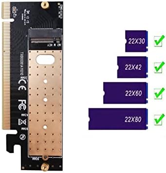 Jteyult M. 2 NVMe SSD NGFF na PCIE 3.0 X16 Adapter kartica M ključ interfejs kartica za proširenje brzina podrška 2230 u 2280 SSD