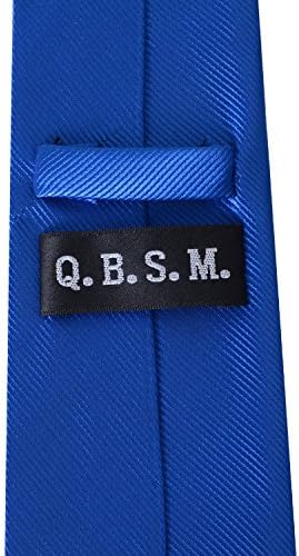 QBSM muške čvrste poliesterske tekstilne kravate čiste boje kravate za vrat