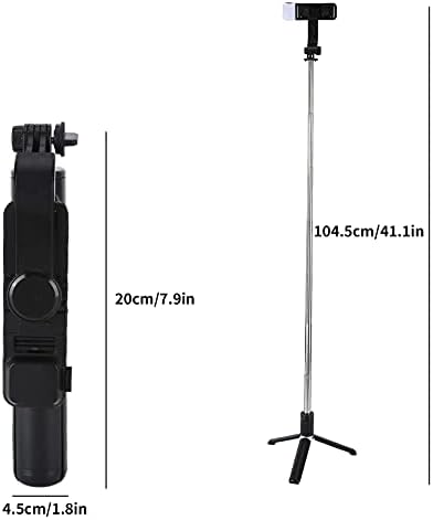 Selfi štap, izdržljiva ABS i Aluminijska legura cijev Bluetooth selfi štap, rotacija za 360 stepeni uvlačenje