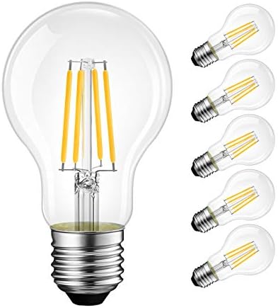 LVWIT A19 Vintage Edison LED žarulja sa žarnom niti E26 baza, 4W , toplo Bijela 2700k, 500 lumena,