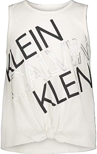 Calvin Klein djevojke ' performanse Tank Top, rukav & posada - vrat dekolte, logo Detailing