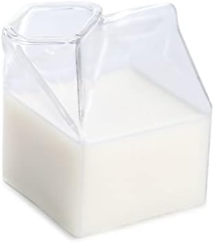 Seijy polu pinta mleka Carton Style Creative mini creamer Jug staklena mleka mlečna šalica krava za kuhanje