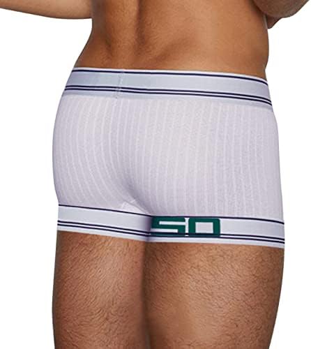 BMISEGM bokserske kratke hlače za muškarce Pakiranje muških ležernih seksi donje rublja pamučni