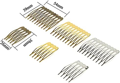 Kemeilian SSPJ1125 10pcs 5/10 zubi DIY metalni češalj za kosu kandže za kosu za vjenčanje Nakit izrada