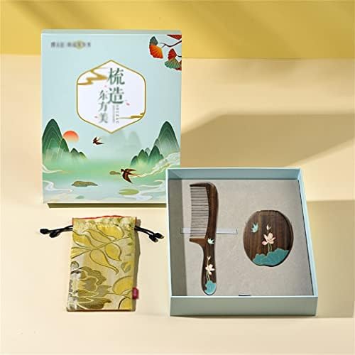 YFQHDD Poklon kutija Leptir Ples Lotus Lotus Ogledalo Comb Set Duga kosa Kratka kosa Lična poklona Kose za