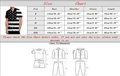 Miashui odjeća Muška Muška 3d Digitalna štampa džepna kopča rever kratka rukava košulja muške Casual