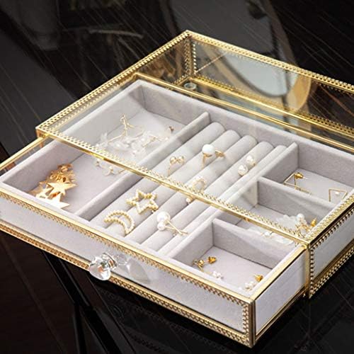 WPYYI prozirna kutija za odlaganje nakita, naušnice ogrlica minđuše naušnice za prikaz police, domaćinstvo