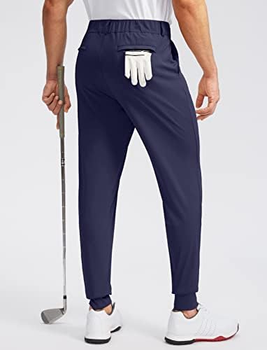 Soothfeel muške Golf Joggers hlače s 5 džepova uske rastezljive trenirke za trčanje putne haljine radne hlače