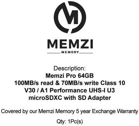 MEMZI PRO 64GB Micro SDXC memorijska kartica za LG G7 ThinQ, Stylo 4, K30, Q7+, V35 ThinQ, V30+, V30 mobilne