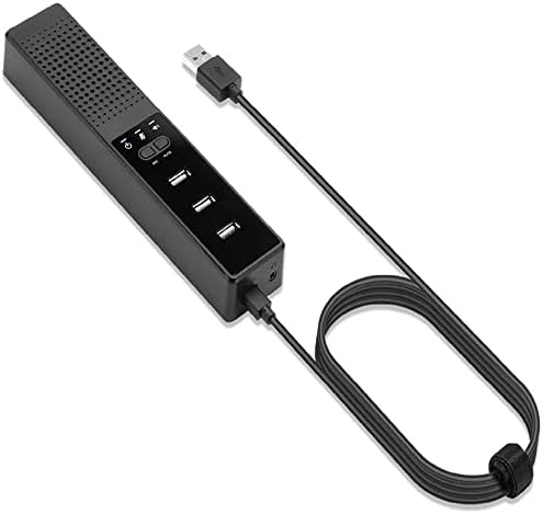 Računarski zvučnik sa mikrofonom, USB-čvorištem,prenosivi USB zvučnik Plug and Play, USB napajani