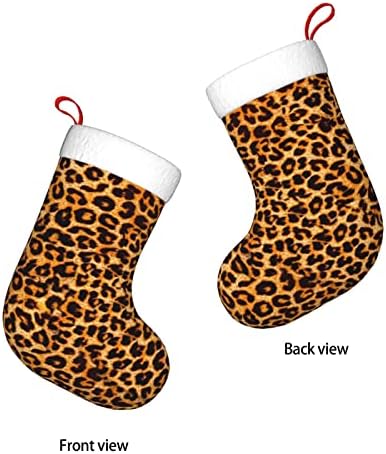 Austenstern Božićne čarape Leopard Ispiši Camo dvostrani kamin Viseći čarape
