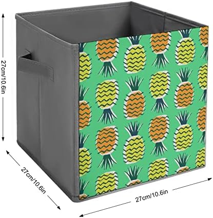 Ananas valovi za skladištenje kockica s ručicama Sklopivi kanti za kašike Organizacija košara za