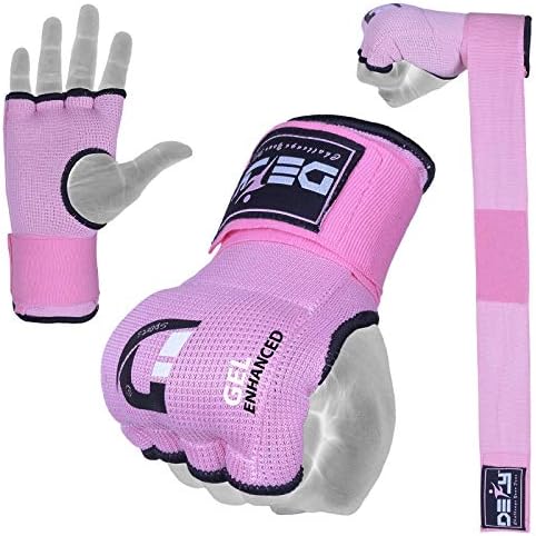 Defy ™ gel podstavljene unutrašnje rukavice s ručnim oblozima - MMA Muay Thai boksački boks par