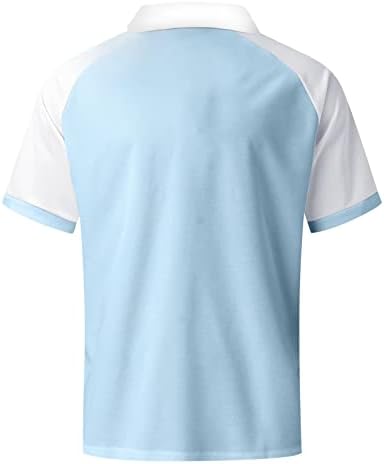 Polo majice za muškarce Muška modna patentna majica za šivene majice kratkih rukava revel