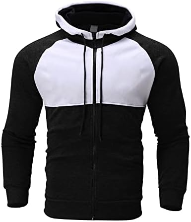 XXBR blok blok patchwork dukseri za muške, zimske jakne s kapuljačom za vježbanje sportova patentnih