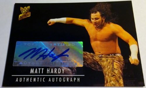 WWE 2007 Akcijske trgovinske kartice Autentična Matt Hardy Autograph kartica