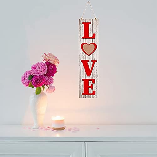 NEARTIME Valentinovo u obliku srca viseći znak Home Party Valentinovo dekorativni zid Pink Love Doorplate