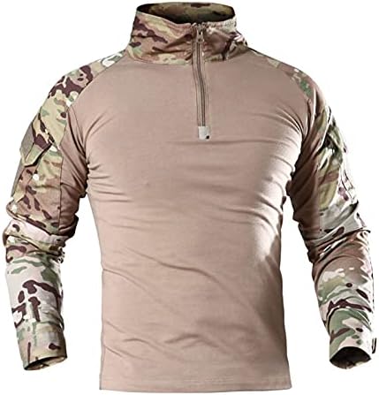 Muške taktičke vojne košulje Turtleneck majica na otvorenom Slim Fit s dugim rukavima vrhova