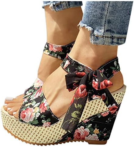 Ljetne sandale za žene Dressy Ležerne prilike otvorene nožne prste leptir ravne sandale Crystal