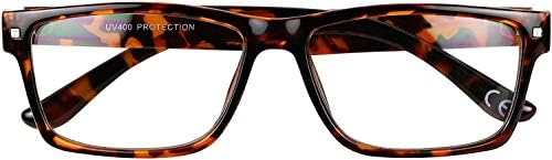 Basik naočare ShadyVEU pravougaone uske naočare za muškarce žene Clear Lens standardni Nerd Demo