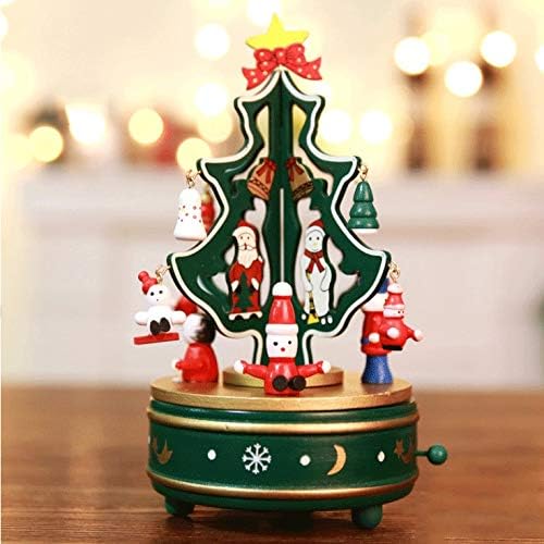 N / A Merry-Go-okrugli Božićni ukras Music Box Božić Rotirajuća muzička kutija