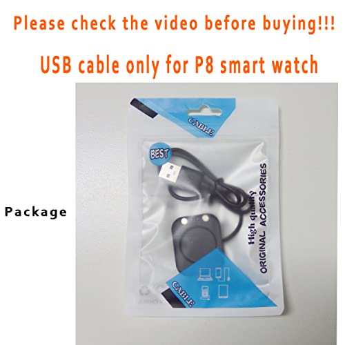 USB kabl za P8 Smart Watch prijenosni magnetni punjač kompatibilan za P8 Watch