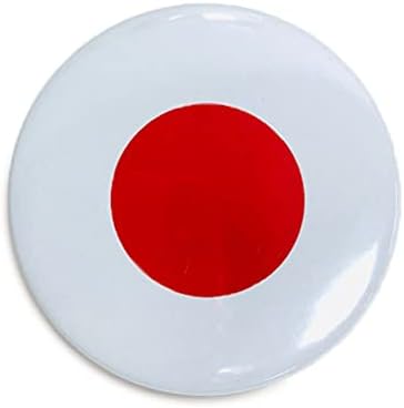 VMCOATDU okrugla Japan zastava International Travel Big Pins Legura prijenosa topline Ispišica izrađena