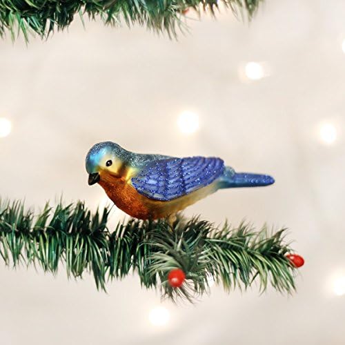 Old World Božić ukrasi: ptica Watcher kolekcija stakla vazduh ukrasi za jelku, odmaranje Kardinal