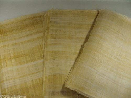Set 50 Egipatski prazni papir papir 6x4in ​​- drevni faraon faraonh abecede Papyrus listovi papiri