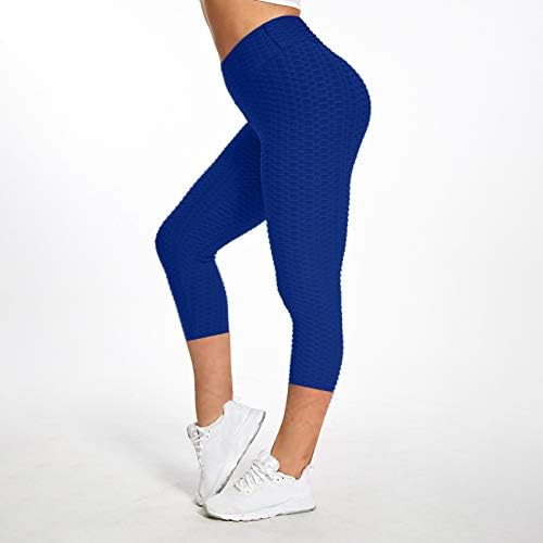 Basysin Workout gamaše za žene Slim Fit Prozračiva joga visoki struk za podizanje guzica za podizanje trbuha Atletski joggers hlače