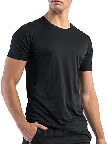 simcotic big and Tall Dry Fit Athletic Shirts for Men kratki rukav mens Workout Shirts moisture