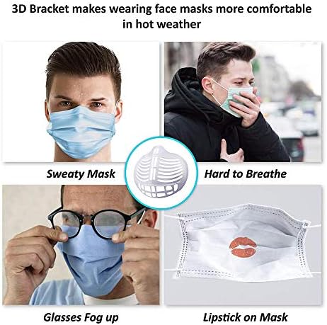 Bakhais Mask Bracket Comfortable Mask Wearing-zaštita ruža za usne usta & amp; nos držač - više prostora