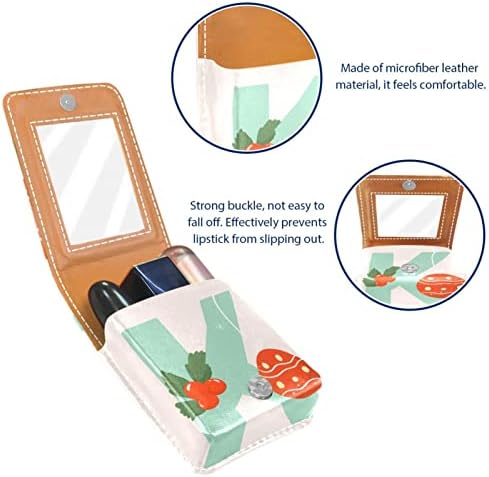 Oryuekan šminka za usne za usne mini torba Travel Cosmetic Torbica, organizator sa ogledalom za vanjsku djeveruševe